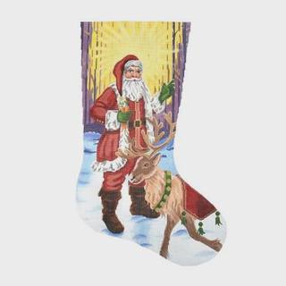 Santa with Reindeer by Labors of Love (thumbnail)