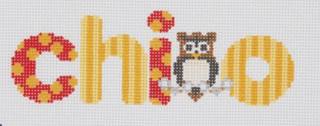 Alpha Chi Omega Dots & Stripes Canvas by Wipstitch Needleworks (thumbnail)