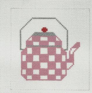 M-Rose and White Teapot Square by Judy Tasch Needlepoint (thumbnail)