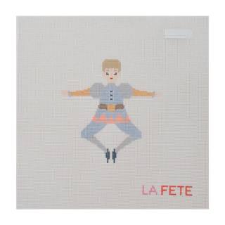 12 Days Of Christmas - Ten Lords A-Leaping Hand Painted Needlepoint Canvas by La Fete Needlepoint (thumbnail)