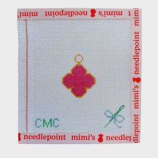 Pink Clover Charm by CMC Stitches (thumbnail)