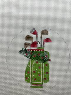 Christmas Clubs - Pine Bough Golf Bag by Alice Peterson (thumbnail)