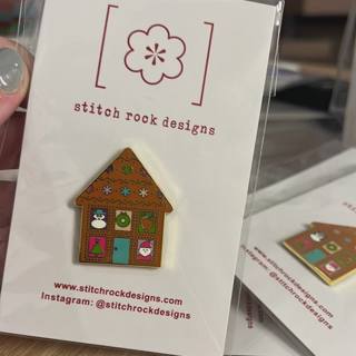 Gingerbread House Needleminder by Stitch Rock Designs (thumbnail)