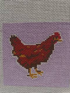Ginger Rooster Coaster by Alice & Blue Needlepoint Designs (thumbnail)