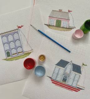 Plum Stitchery 18Z-A House Boat American Gothic by Plum Designs (thumbnail)