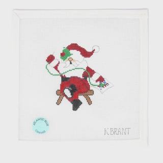 Needlepointing Santa by Atlantic Blue Canvas (thumbnail)