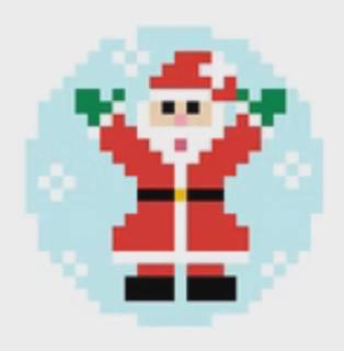 Santa Hands Up Canvas by KICK ASS NDLPT (thumbnail)