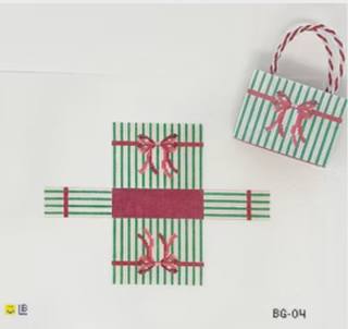 Lauren Bloch BG-04 3D Mini Striped Holiday Bag by Lauren Bloch Designs (thumbnail)
