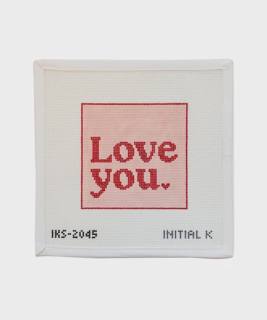 Love You Red Canvas by Initial K Studio (thumbnail)