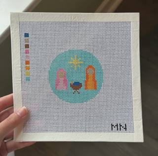 Mary, Joseph, & Jesus Canvas by Magnolia Needlepoint (thumbnail)