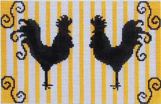 Shelly Tribbey PP06 French Roosters Small Rectangles by Shelly Tribbey Designs (thumbnail)