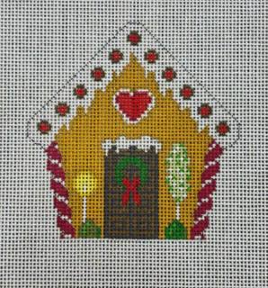 M-Gingerbread House Ornament by Susan Roberts Needlepoint (thumbnail)