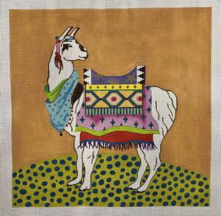 white llama by Colors of Praise Art Studio (thumbnail)