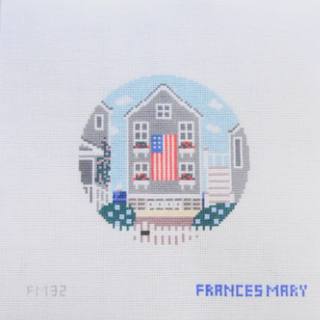 Wharf House Canvas by Frances Mary Needlepoint (thumbnail)