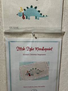 Christmas Stegasaurus by Stitch Style Needlepoint (thumbnail)