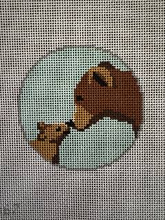 Mom & Baby Bear by Stitch Style Needlepoint (thumbnail)