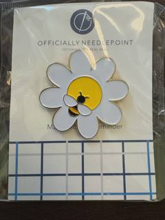 Bee on Daisy Needleminder by Officially Needlepoint (thumbnail)
