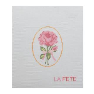 15th Year Anniversary Rose Flower Series Hand Painted Needlepoint Canvas by La Fete Needlepoint (thumbnail)
