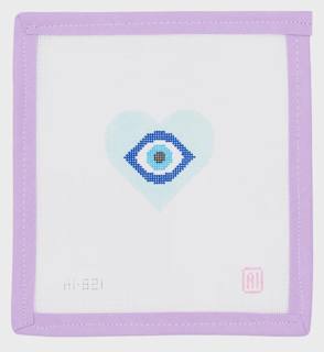 Blue Heart Evil Eye by Allison Ivy Designs (thumbnail)