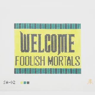 Welcome Mortals by Evergreen Needlepoint (thumbnail)