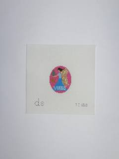 Virgo Tag Design Canvas by Doolittle Stitchery (thumbnail)
