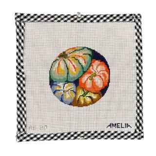 Tumbling Pumpkins Round by The Gingham Stitchery (thumbnail)