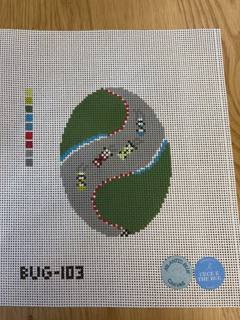 Racers from Above Oval by Atlantic Blue Canvas (thumbnail)
