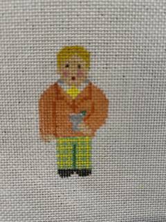 Male Race Fan/Plaid by Kathy Schenkel (thumbnail)
