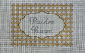 M-Powder Room - Diamonds by Susan Roberts Needlepoint (thumbnail)
