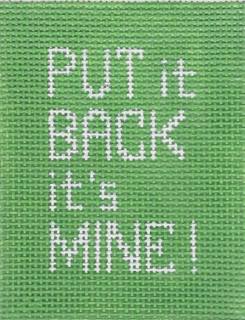 Put it Back It's Mine - Luggage Tag by Elm Tree Designs (thumbnail)