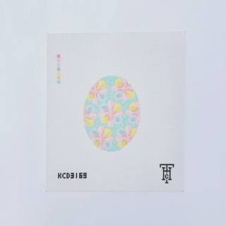 Ribbons Easter Egg Printed Canvas by KCN Designers (thumbnail)