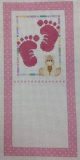 girl footprint sampler by A. Bradley Needle Arts (thumbnail)