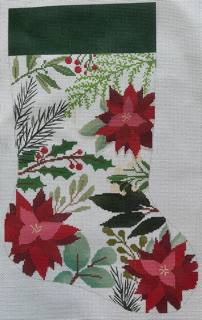 Poinsettia Stocking by Laura Love Designs (thumbnail)