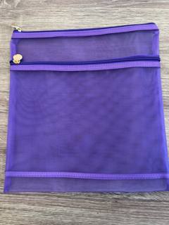 Small Double Pocket Project Bag - Purple by Officially Needlepoint (thumbnail)