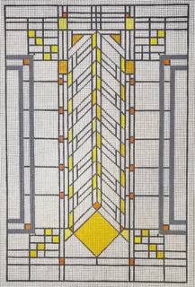 Frank Lloyd Wright:FLW-11 Heath House Window by Danji Designs (thumbnail)