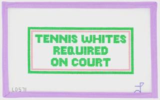 Tennis Whites Required On Court by Lycette Designs (thumbnail)