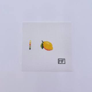 Lemon Mini Canvas by M F Needlepoint (thumbnail)