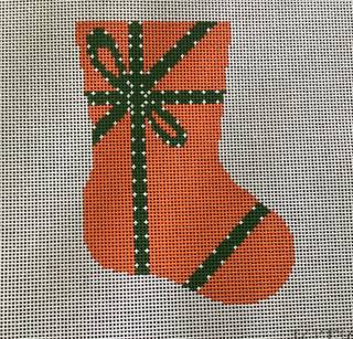 Orange Gift Mini Stocking by KTG (thumbnail)