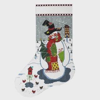 Patchwork Snowman by Meredith Collection (thumbnail)