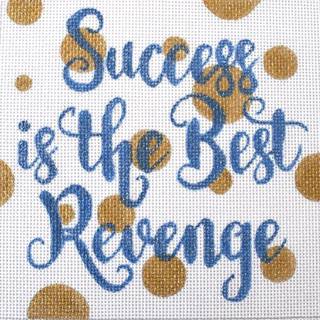 Success is the Best Revenge Bubbles Square by A Poore Girl Paints (thumbnail)