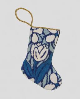 Triumphant Tulip in Blue Bauble Stocking by Bauble Stockings (thumbnail)