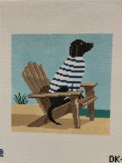 Keeping Watch - Black Dog by Lauren Bloch Designs (thumbnail)