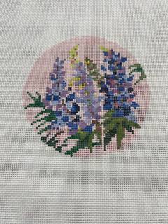 M-Bluebonnet 4” round by Blueberry Point Canvas (thumbnail)