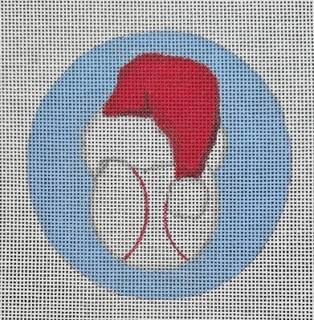 Raymond Crawford HO-2668 Baseball with Santa Hat by Raymond Crawford (thumbnail)