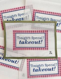 Tonight's Special? Takeout! by Ivy Thread Needlepoint (thumbnail)