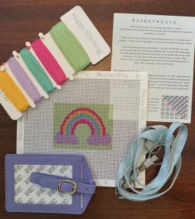 "Cloud Hopping" Luggage Tag Kit by Happy Stitching (thumbnail)