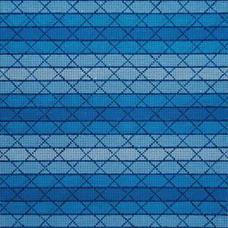 Blue Stripes and Stars Tefillin by Gone Stitching (thumbnail)