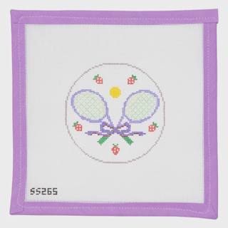 Wimbledon Tennis Racquet by Stitch Style Needlepoint (thumbnail)