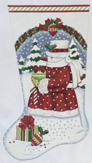 Classic Snowman Stocking by Mary Lake Thompson (via Melissa Shirley) (thumbnail)