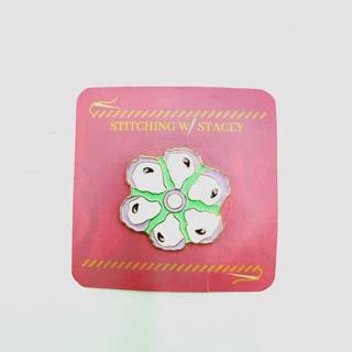 Seafoam Oyster Plate Needle Minder by Stitching with Stacey (thumbnail)